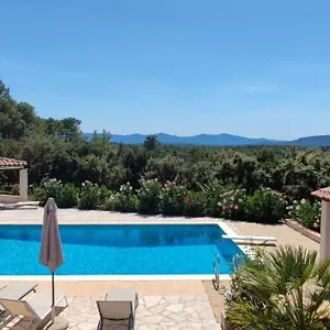 Vakantiehuis Lorgues, La Tourelle, Immense Piscine, Plongeoir, Vue, Au Grand Calme, Lorgues